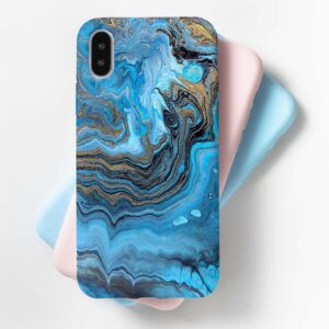 Blue Abstract Mobile Cover