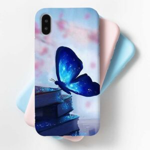 Blue Butterfly Mobile Cover