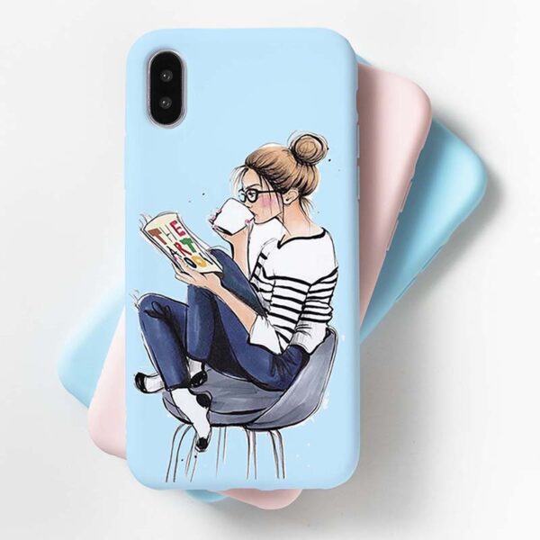 Blue Coffee Mobile Cover