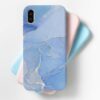 Light Blue Marble Mobile Cover