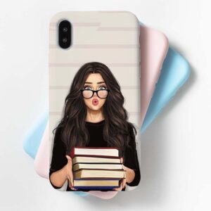 Book Girl Mobile Cover