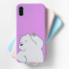 Hearing Bear Purple Mobile Cover