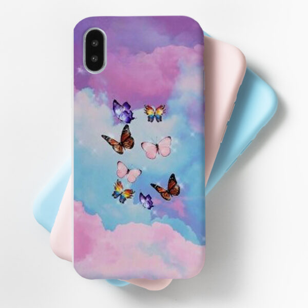 Purple Butterflies Mobile Cover