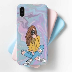 Selfie Girl Mobile Cover